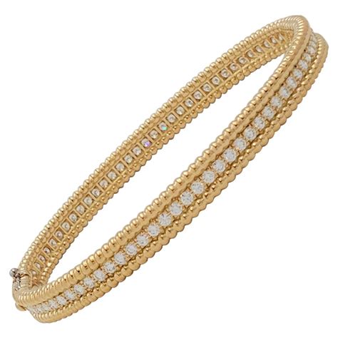 van cleef perlee diamond bracelet